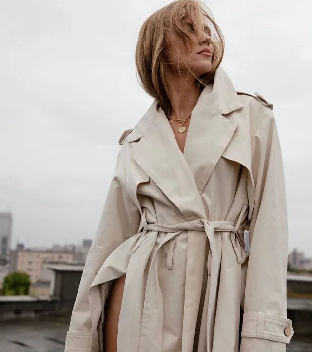 Another way to wear the Kopi coat, outdoors